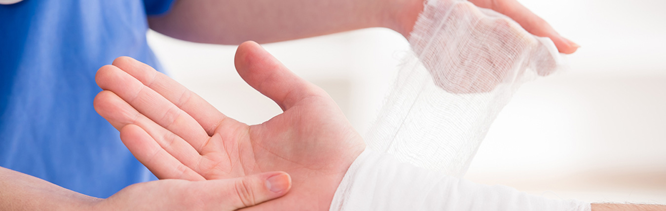 Close up of hands.