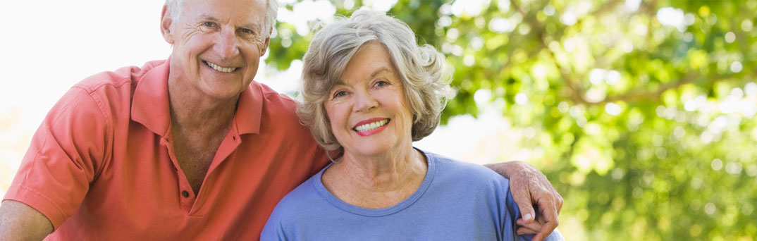 Portrait of older couple.